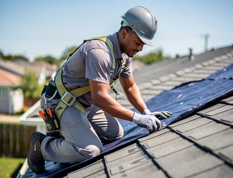 Roof Tarping service in Darlington